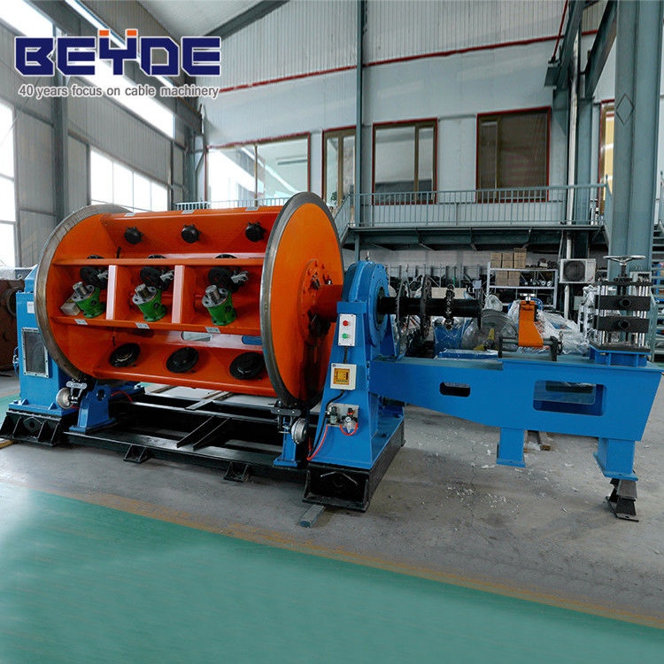 Cable Rigid Stranding Machine Manual Loading With Emergency Braking System