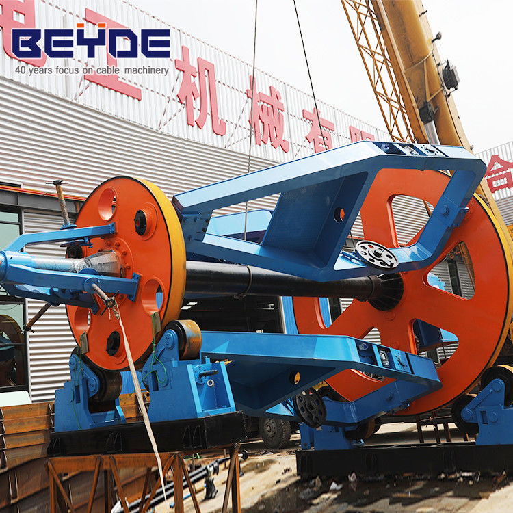 Pintle Type Cable Making Machine , Vertical Double Twister Machine