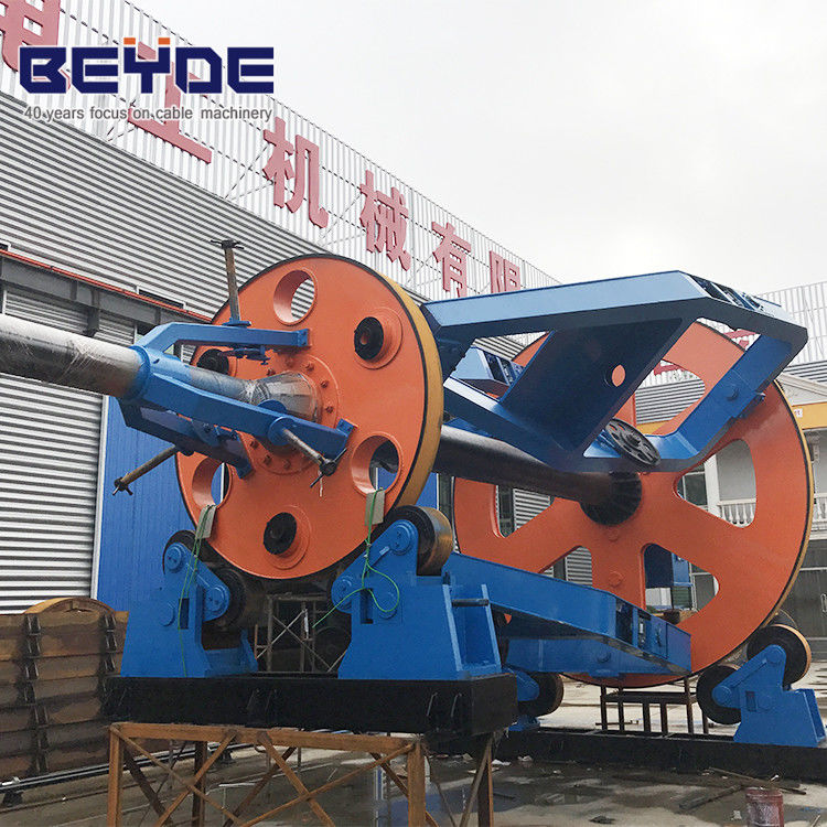 High Speed Cable Making Machine Cradle Type 2000 Mm Traction Wheel Diameter