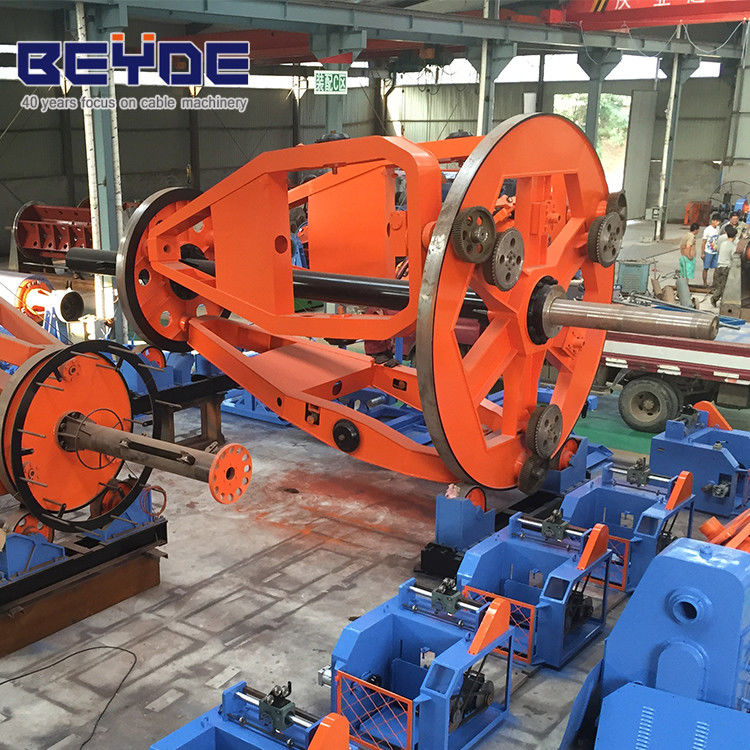 Electric Cable Manufacturing Machinery 28 Rpm Cage Speed Metal Material