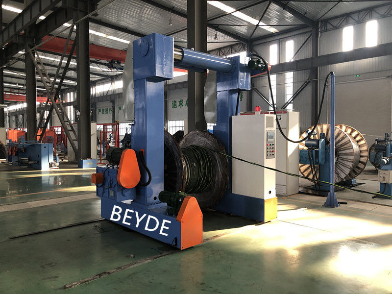 Removable Blue Color Cable Stranding Machine 1250-3150 Mm Gantry Walking Type