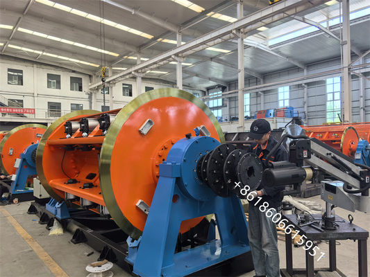 12+18+24 / 500 Durable Auto-Loading Rigid Type Cable Stranding Machine for Copper Wire