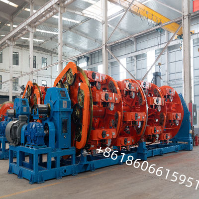Cage Type Wire And Cable Stranding Machine High Speed Planetary Structure 630-6+12+18+24